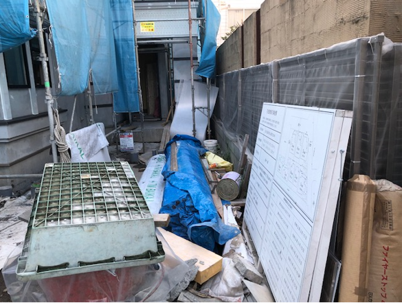 三鷹市・注文住宅建設時の産業廃棄物ルート回収。