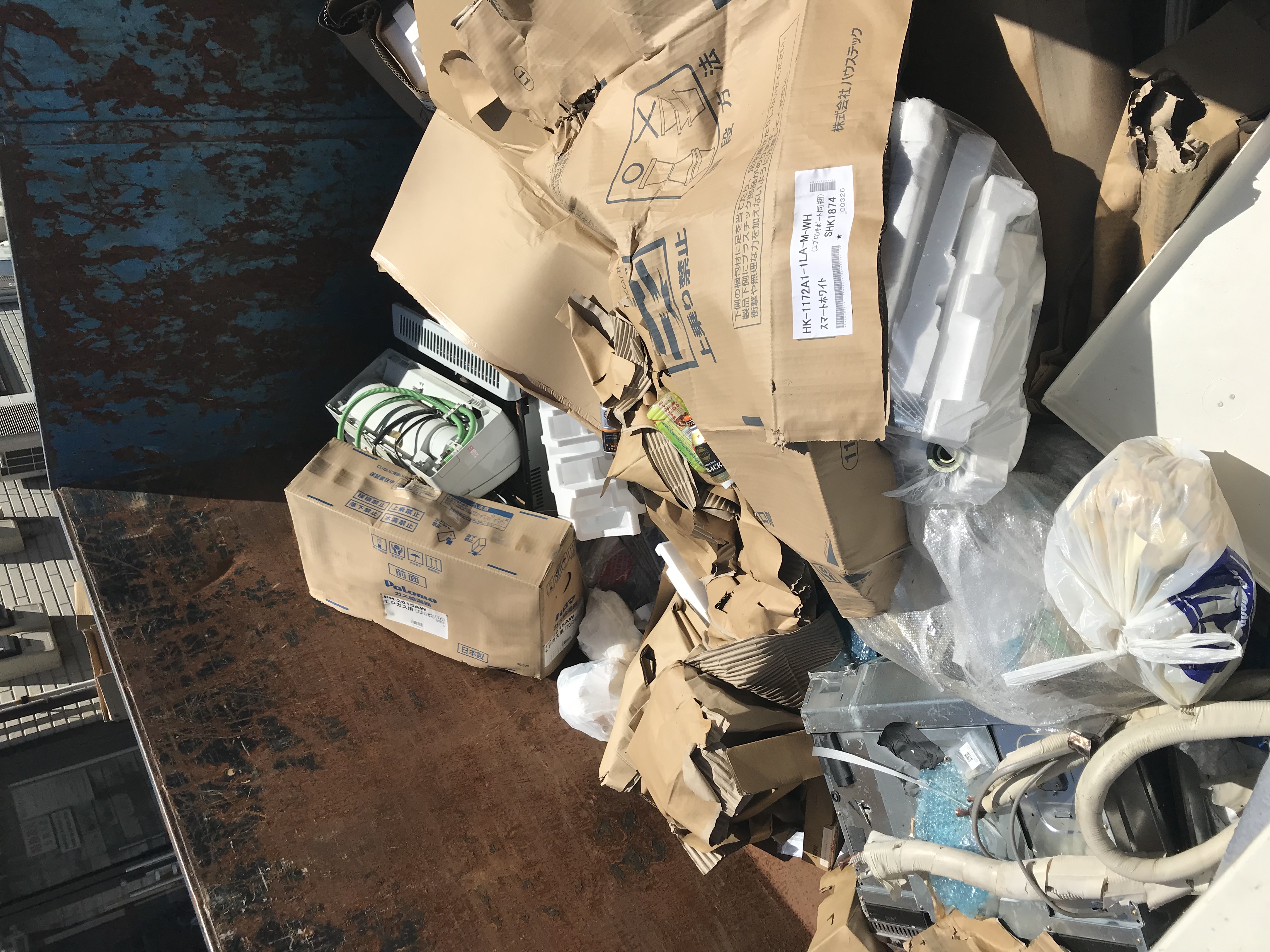 埼玉県・店舗兼倉庫の撤去に伴った産業廃棄物処分依頼。