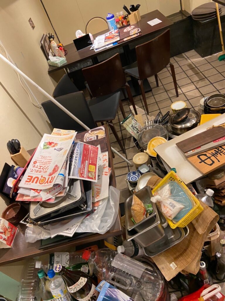 飲食店様の店舗撤去