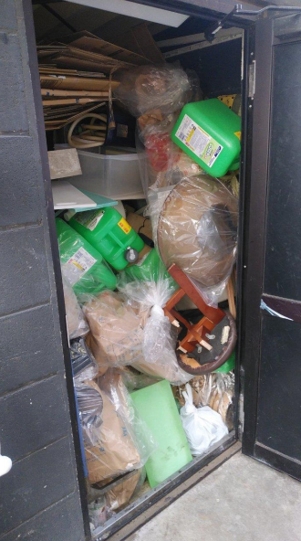 ゴミ庫に溜まった不用品処分ご依頼